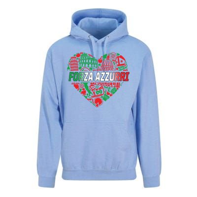 Italian Heart Forza Azzurri Unisex Surf Hoodie