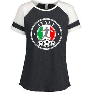 Italian Italia Soccer Italy Enza Ladies Jersey Colorblock Tee