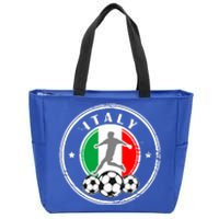 Italian Italia Soccer Italy Zip Tote Bag