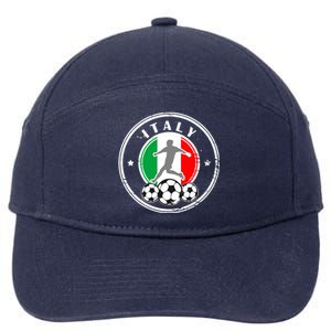 Italian Italia Soccer Italy 7-Panel Snapback Hat