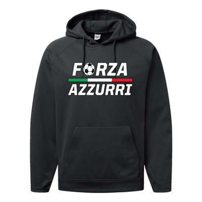 Italian Soccer Forza Azzurri Performance Fleece Hoodie