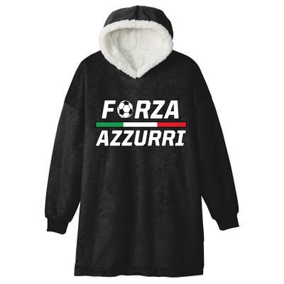 Italian Soccer Forza Azzurri Hooded Wearable Blanket