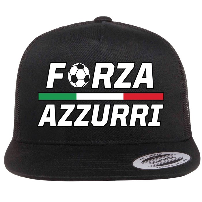 Italian Soccer Forza Azzurri Flatbill Hat