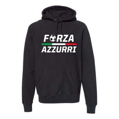 Italian Soccer Forza Azzurri Premium Hoodie