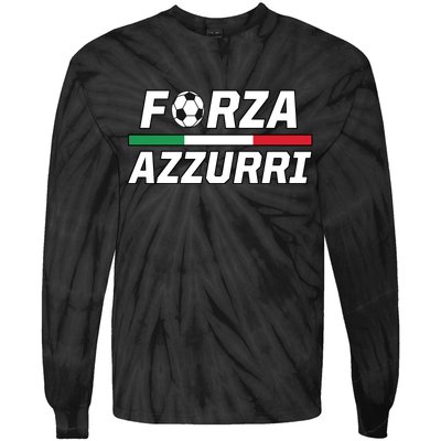 Italian Soccer Forza Azzurri Tie-Dye Long Sleeve Shirt