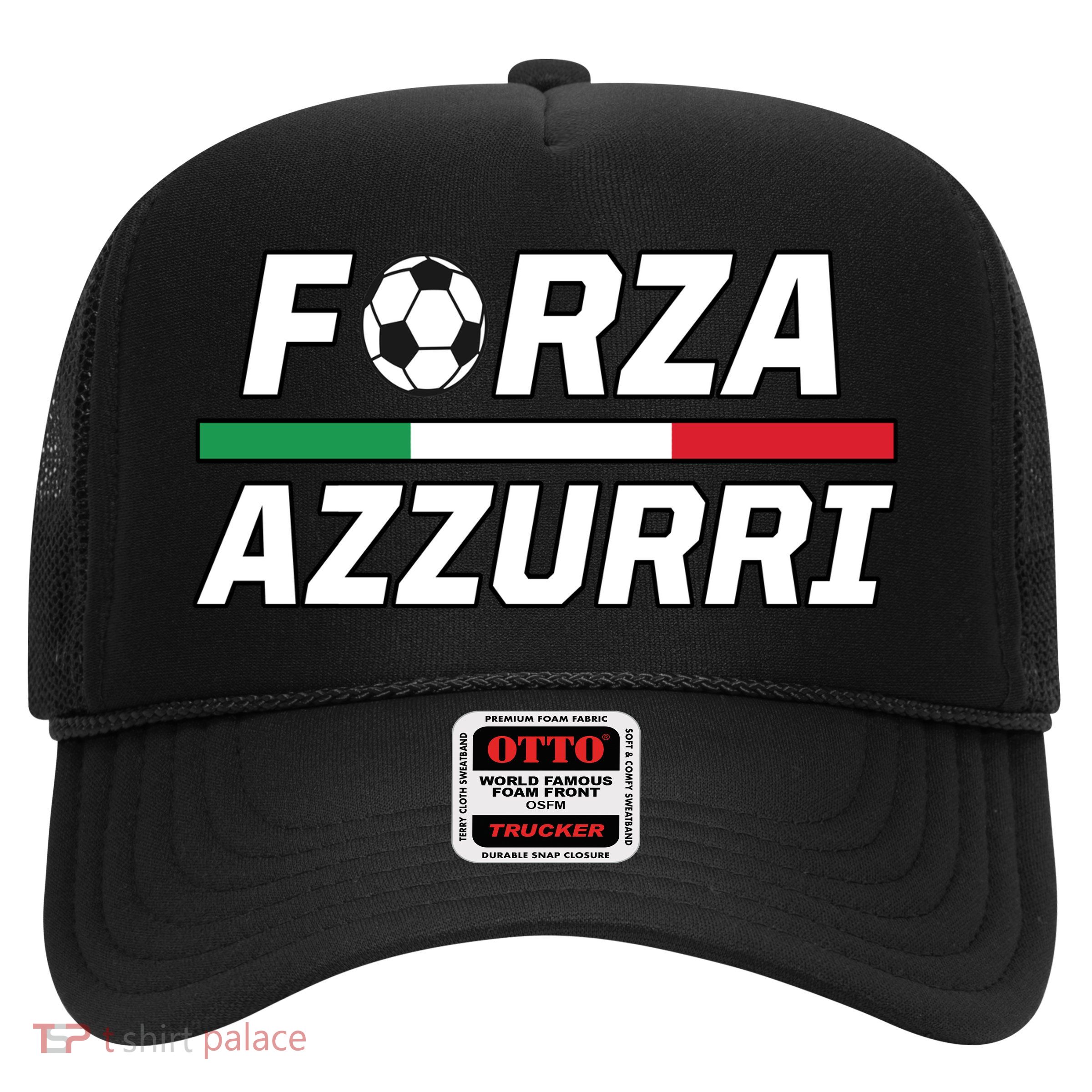 Italian Soccer Forza Azzurri Trucker Hat