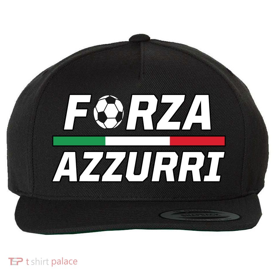 Italian Soccer Forza Azzurri Wool Snapback Cap