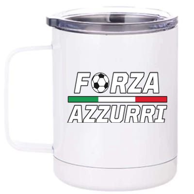 Italian Soccer Forza Azzurri 12 oz Stainless Steel Tumbler Cup