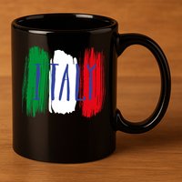 Italy 11oz C Handle Ceramic Mug