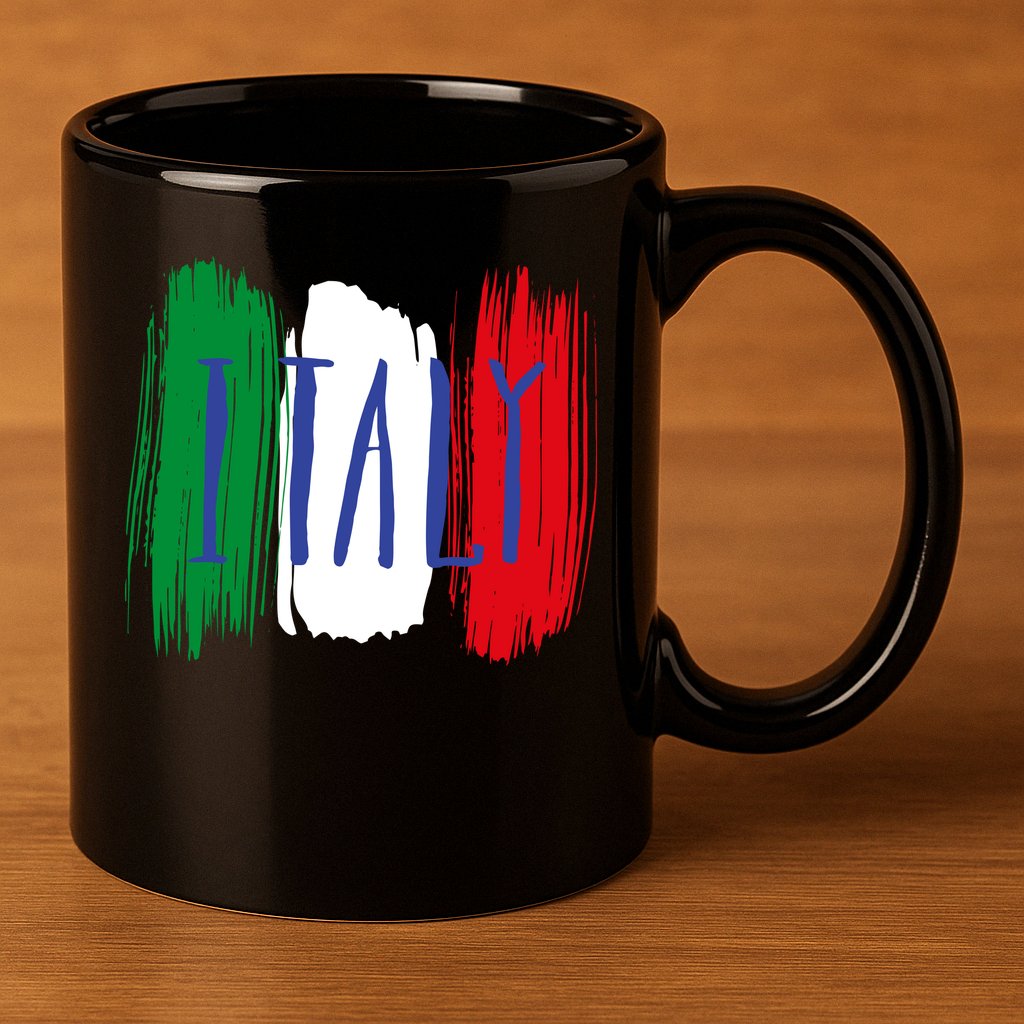 Italy 11oz C Handle Ceramic Mug