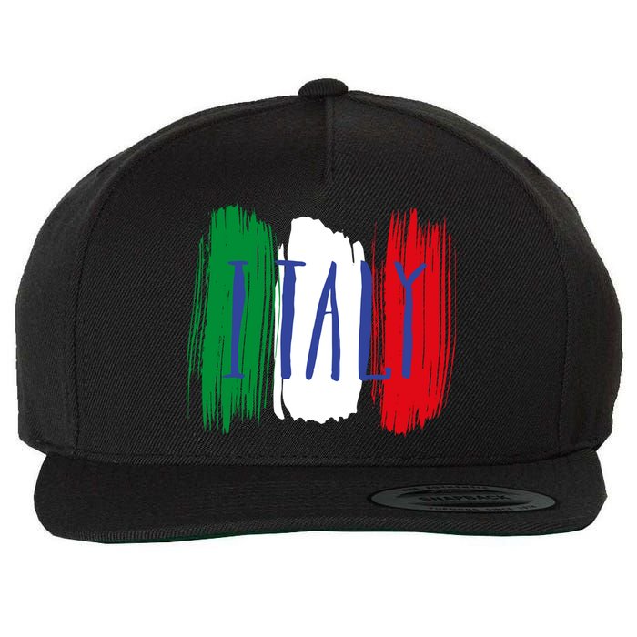 Italy Wool Snapback Cap