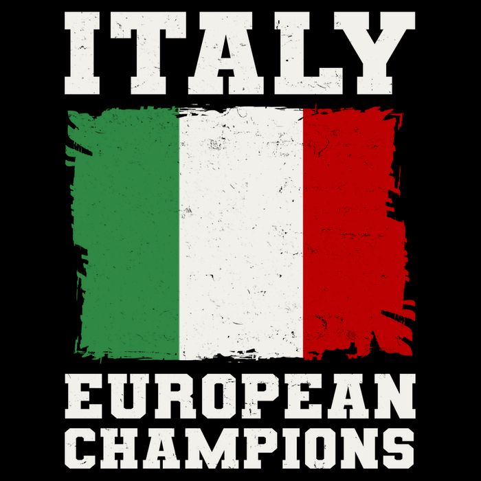 Italy Europeon Champions Distressed Flag Flatbill Hat