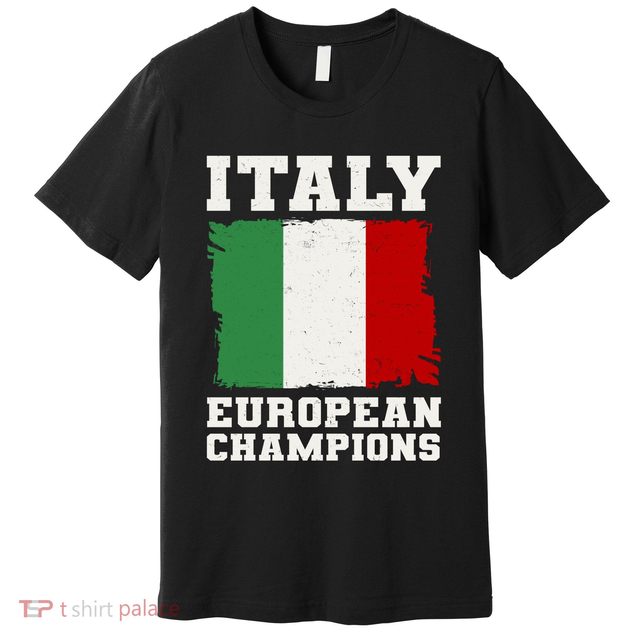 Italy Europeon Champions Distressed Flag Premium T-Shirt