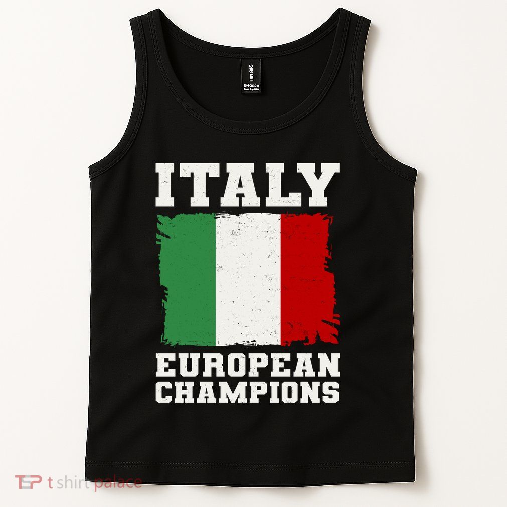 Italy Europeon Champions Distressed Flag Tank Top