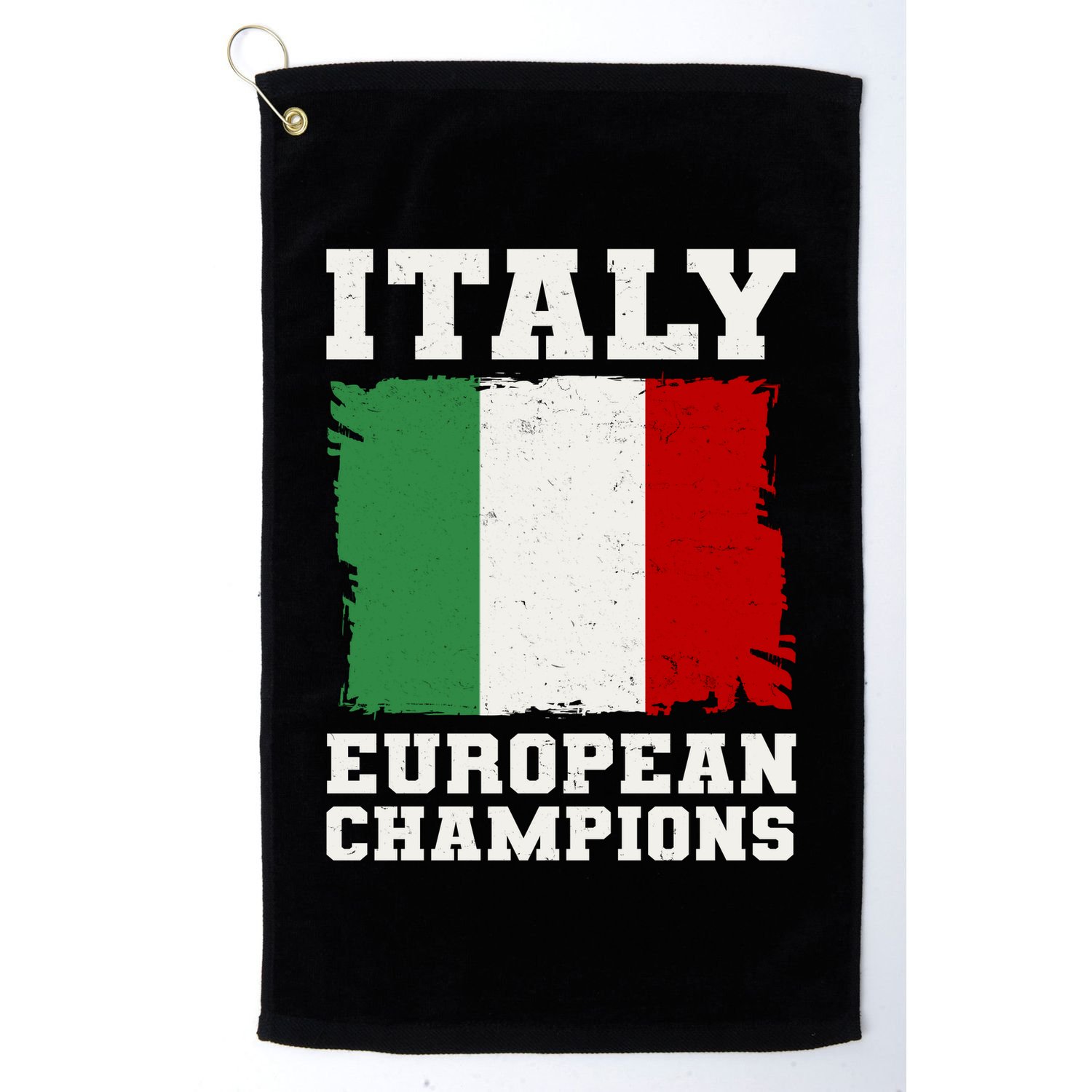 Italy Europeon Champions Distressed Flag Golf Towel