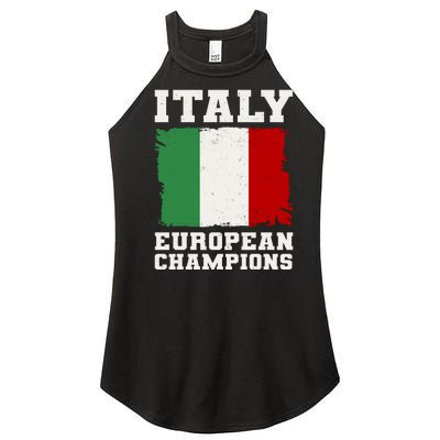 Italy Europeon Champions Distressed Flag Women’s Perfect Tri Rocker Tank