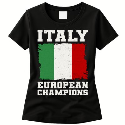 Italy Europeon Champions Distressed Flag Women's T-Shirt