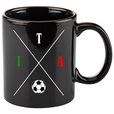 Italy ITA Soccer 11oz C Handle Ceramic Mug
