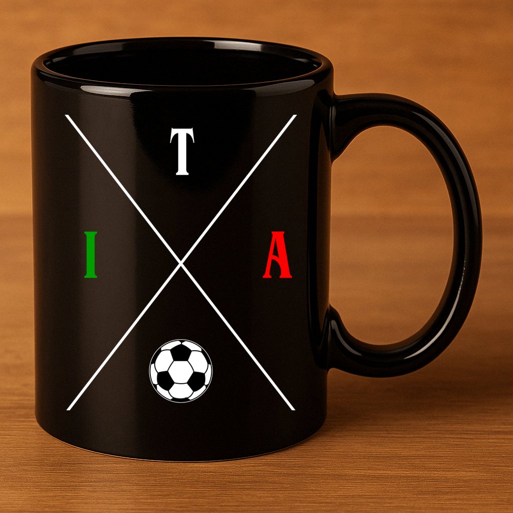 Italy ITA Soccer 11oz C Handle Ceramic Mug