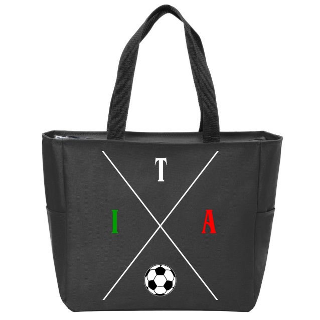 Italy ITA Soccer Zip Tote Bag