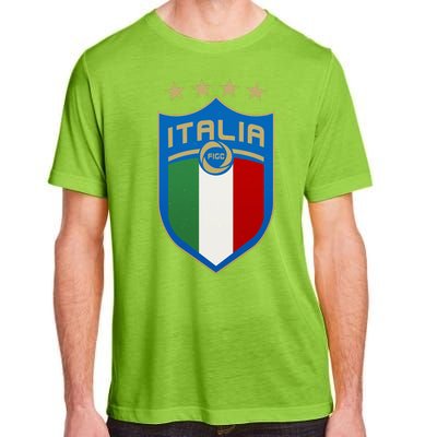 Italy Italia Football Soccer Shield Logo Adult ChromaSoft Performance T-Shirt