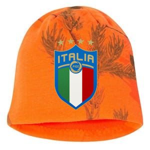 Italy Italia Football Soccer Shield Logo Kati - Camo Knit Beanie