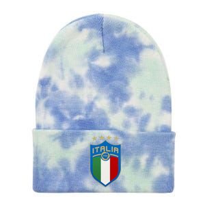 Italy Italia Football Soccer Shield Logo Tie Dye 12in Knit Beanie