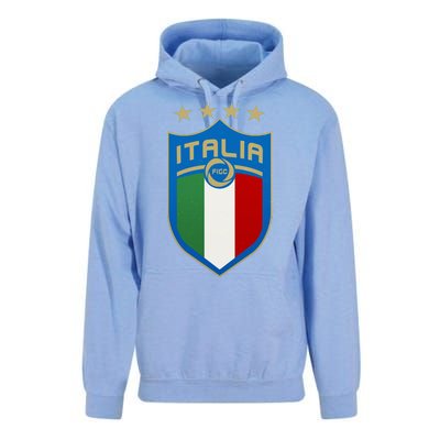 Italy Italia Football Soccer Shield Logo Unisex Surf Hoodie