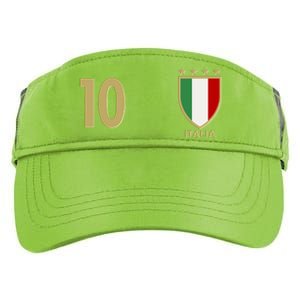 Italy Italia No 10 Futbol Soccer Jersey Adult Drive Performance Visor