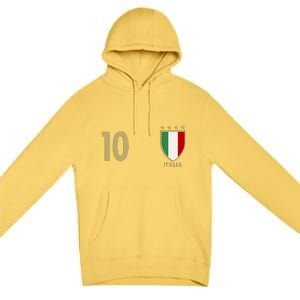 Italy Italia No 10 Futbol Soccer Jersey Premium Pullover Hoodie