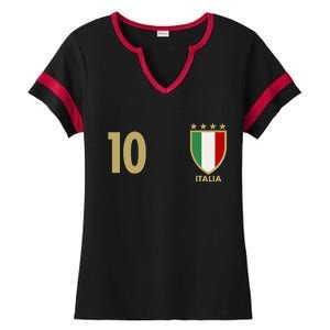 Italy Italia No 10 Futbol Soccer Jersey Ladies Halftime Notch Neck Tee