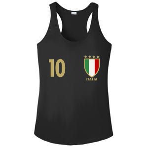 Italy Italia No 10 Futbol Soccer Jersey Ladies PosiCharge Competitor Racerback Tank