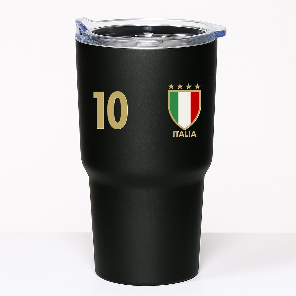 Italy Italia No 10 Futbol Soccer Jersey Tumbler