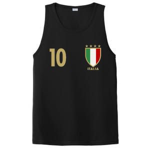 Italy Italia No 10 Futbol Soccer Jersey PosiCharge Competitor Tank