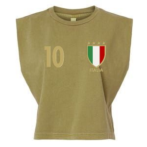 Italy Italia No 10 Futbol Soccer Jersey Garment-Dyed Women's Muscle Tee