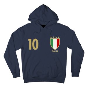 Italy Italia No 10 Futbol Soccer Jersey Hoodie