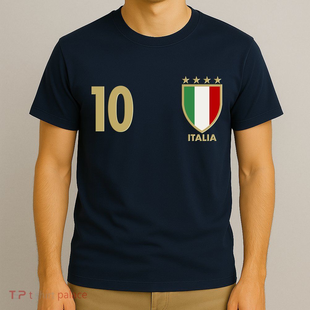 Italy Italia No 10 Futbol Soccer Jersey T-Shirt