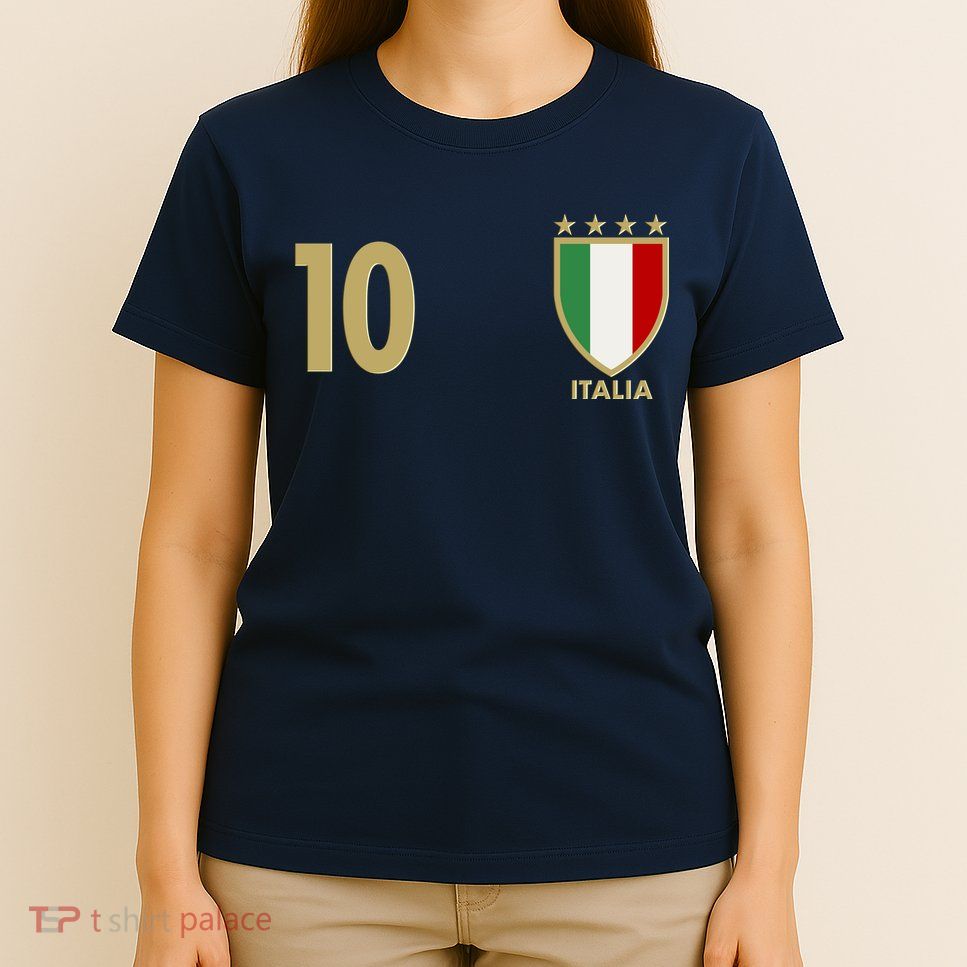 Italy Italia No 10 Futbol Soccer Jersey T-Shirt