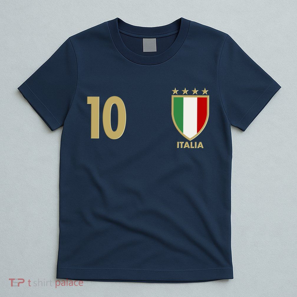 Italy Italia No 10 Futbol Soccer Jersey T-Shirt