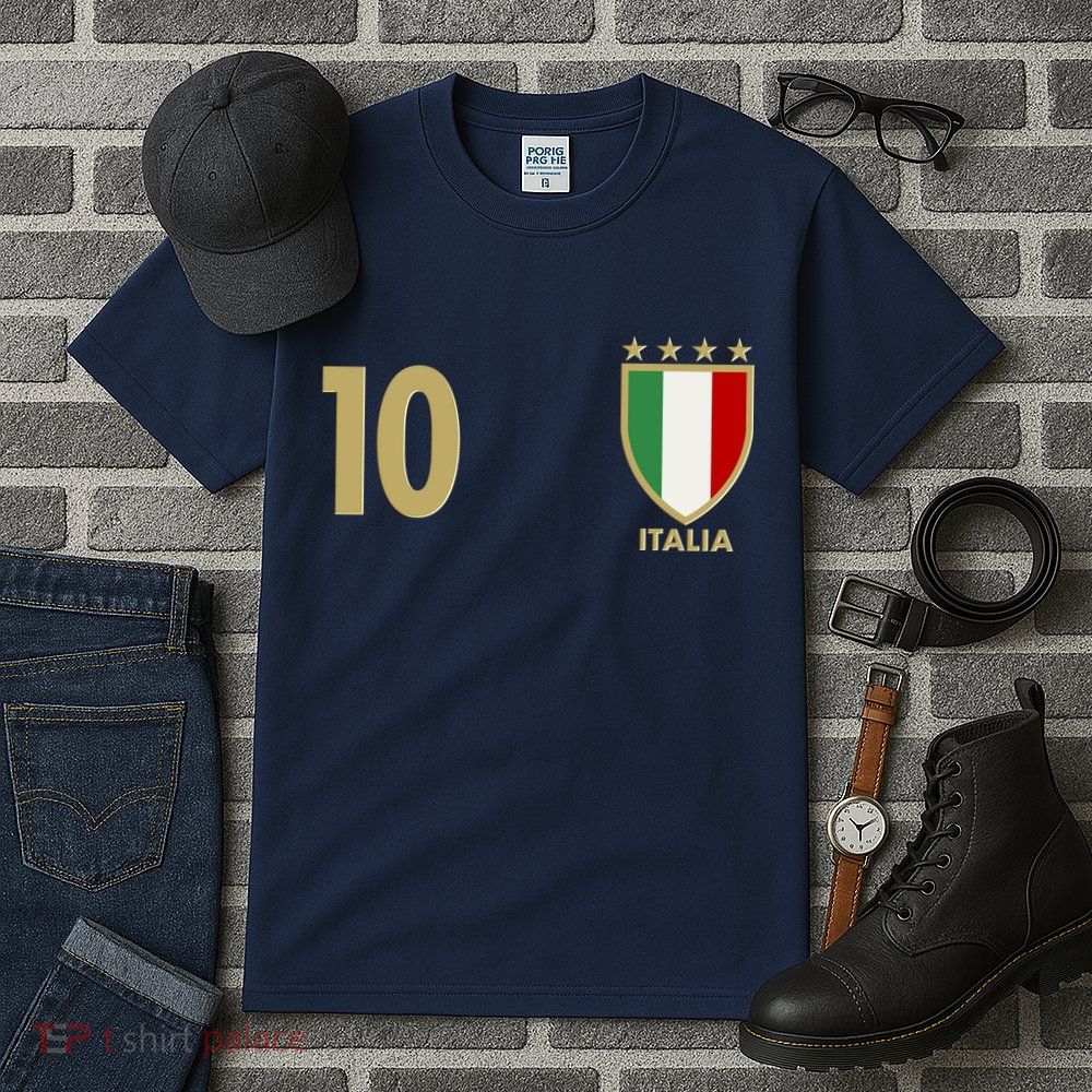 Italy Italia No 10 Futbol Soccer Jersey Tall T-Shirt
