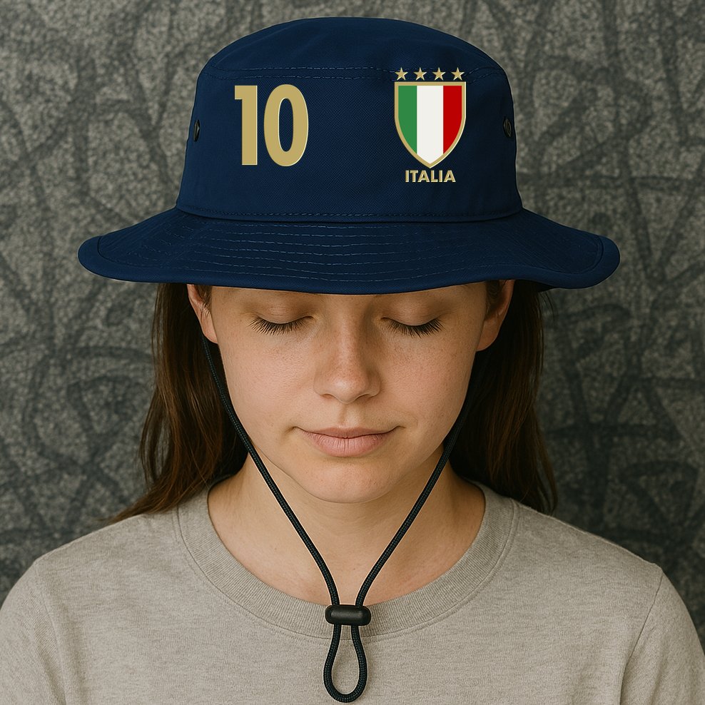 Italy Italia No 10 Futbol Soccer Jersey Bucket Hat