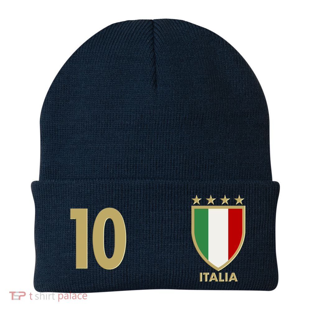 Italy Italia No 10 Futbol Soccer Jersey Beanie