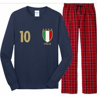 Italy Italia No 10 Futbol Soccer Jersey Long Sleeve Pajama Set