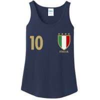 Italy Italia No 10 Futbol Soccer Jersey Ladies Essential Tank