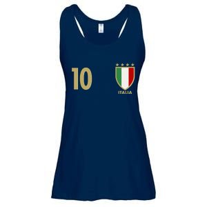 Italy Italia No 10 Futbol Soccer Jersey Ladies Essential Flowy Tank