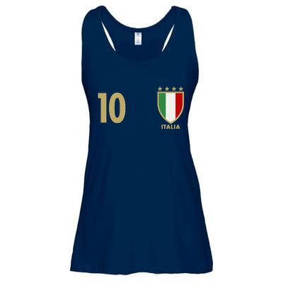 Italy Italia No 10 Futbol Soccer Jersey Ladies Essential Flowy Tank