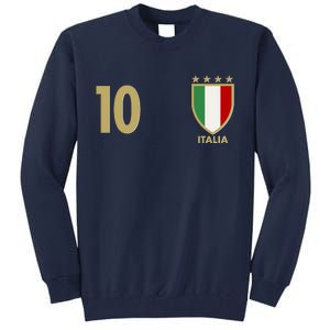 Italy Italia No 10 Futbol Soccer Jersey Tall Sweatshirt