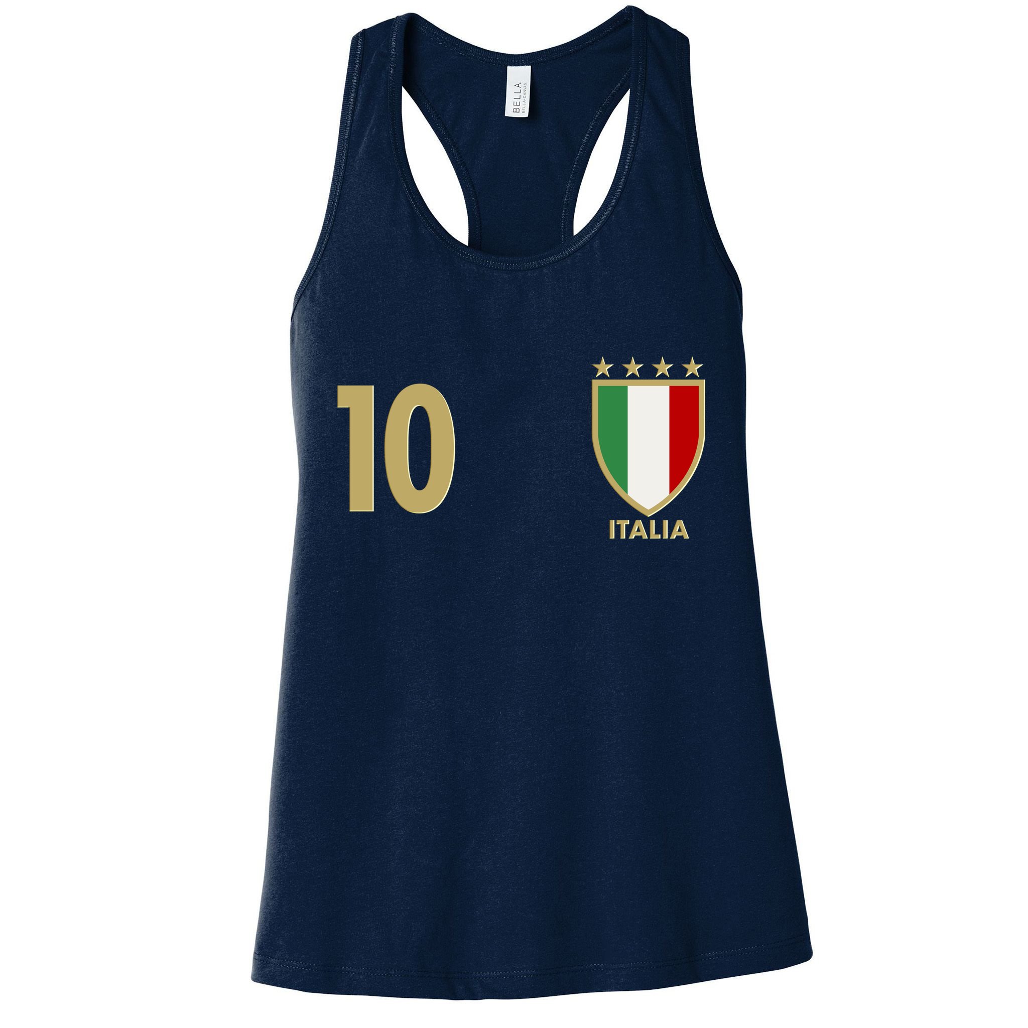 Italy Italia No 10 Futbol Soccer Jersey Womens Tank Top