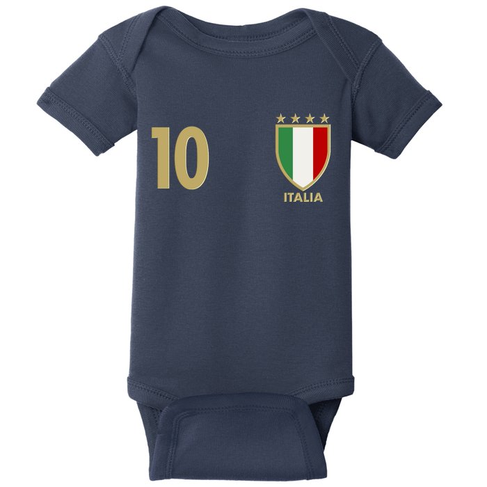 Italy Italia No 10 Futbol Soccer Jersey Baby Bodysuit