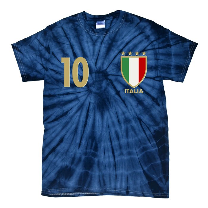 Italy Italia No 10 Futbol Soccer Jersey Tie-Dye T-Shirt